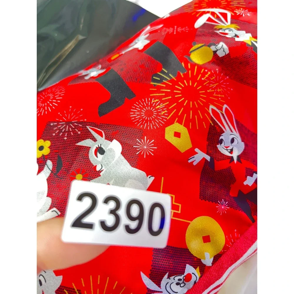 Disney Lunar New‎ Year Year of The Rabbit Bomber Jacket Size XL/EXG Red - Picture 9 of 9